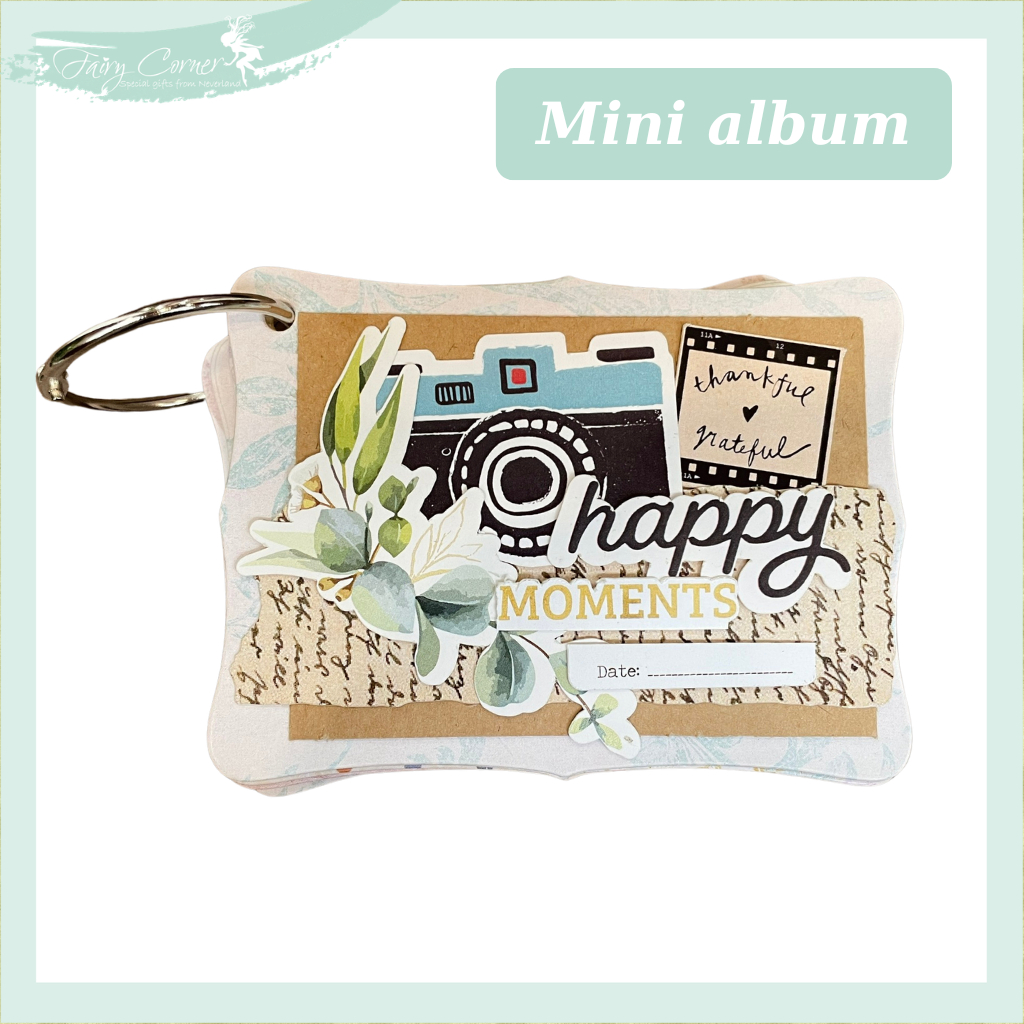 Mini Album Ps. I Love you - Scrapbook Mini Để Được 22 Hình 6x9cm Có Hộp Đựng - Fairy Corner