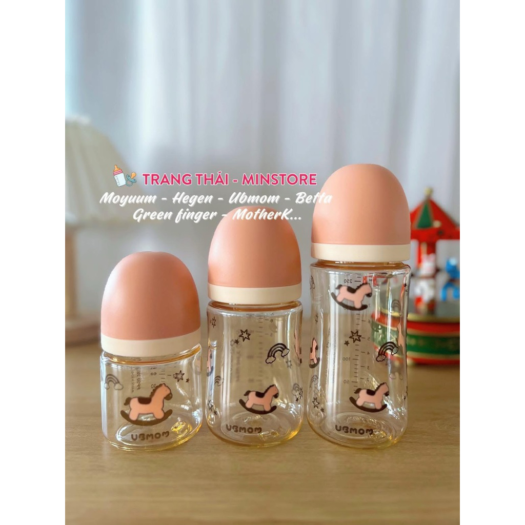 Bình sữa Ubmom ngựa 2026 ppsu 120ml, 200ml, 280ml