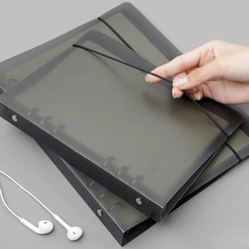 [Top Value] Sổ Còng Sắt Binder B5 A5 A4 Bìa Đen, Sổ 4/6/9/20/26/30 Giấy Kẻ Ngang/Kẻ Vuông