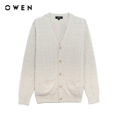 Owen - Áo len Regular Fit ALD256035 màu Be chất liệu Wool