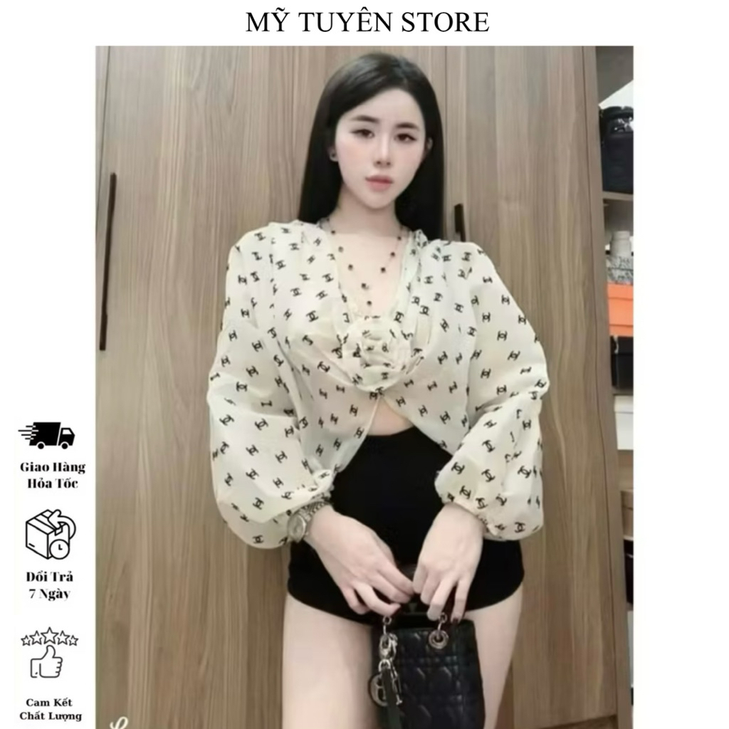 MTS01- ÁO VOAN VỔ TIM HOẠ TIẾT CHỮ X ĐÍNH HOA TRƯỚC NGỰC SANG CHẢNH