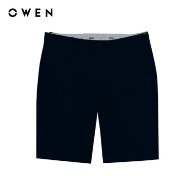 Owen - Quần short Slim Fit SK256144 màu Đen chất liệu CVC Spandex