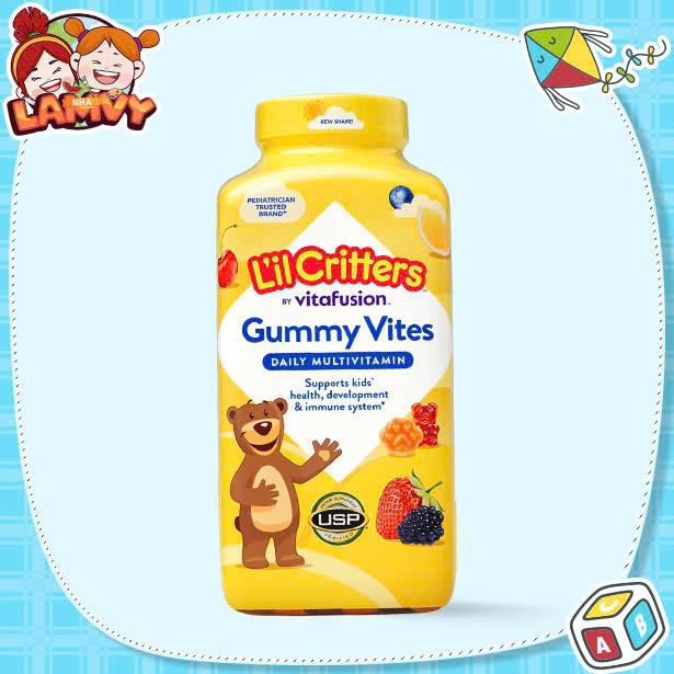 NHALAMVY Kẹo Dẻo Bổ Sung Vitamin L'il Critter Gummy Vites 300 Viên
