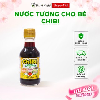 Nước tương ăn dặm giảm muối Nhật Bản 150ml ChiBi Yamagen cho bé từ 9 tháng tuổi