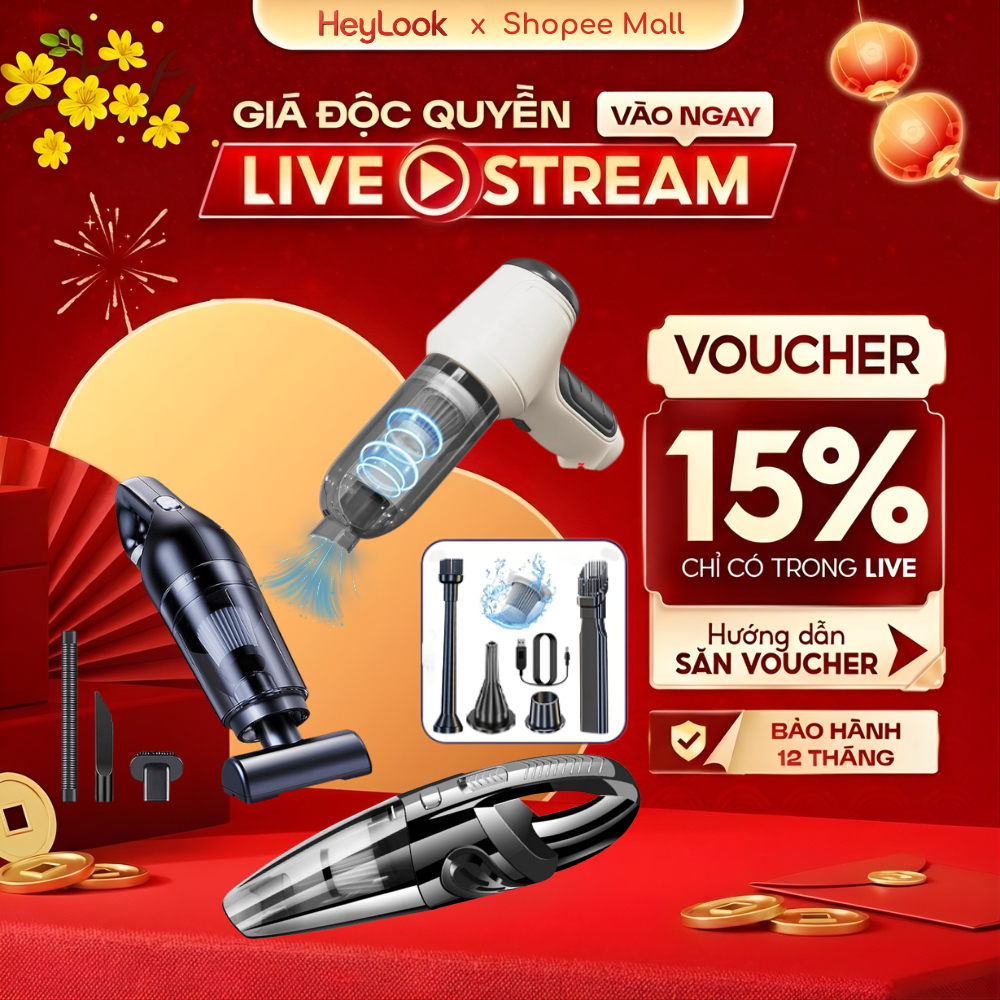 Máy Hút Bụi Cầm Tay Không Dây Nhật Bản, Hút Bụi Xe Hơi, Làm Sạch Bụi Ga Giường, Tia UV Diệt Khuẩn