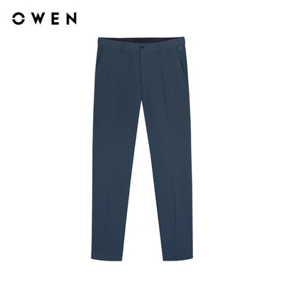 Owen - Quần tây S-Form QG257113 màu Xanh chất liệu Conjugated polyester