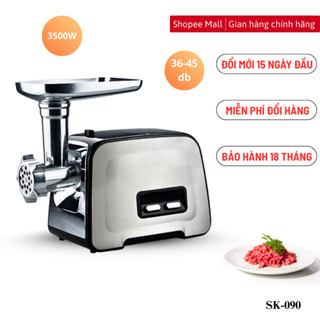 Máy xay nghiền nhồi thịt SK090 công suất 3200W vừa xay thịt, vừa đùn thịt, nhồi lạp xưởng, xúc xích tại nhà