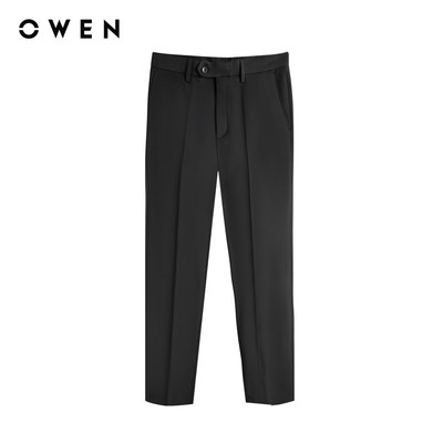 Owen - Quần Tây Đen R Slim Fit QS252469R2 màu Đen chất liệu Nano