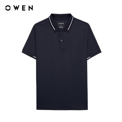 Owen - Áo polo Body Fit APV257002 màu Xanh tím than chất liệu Nylon spandex