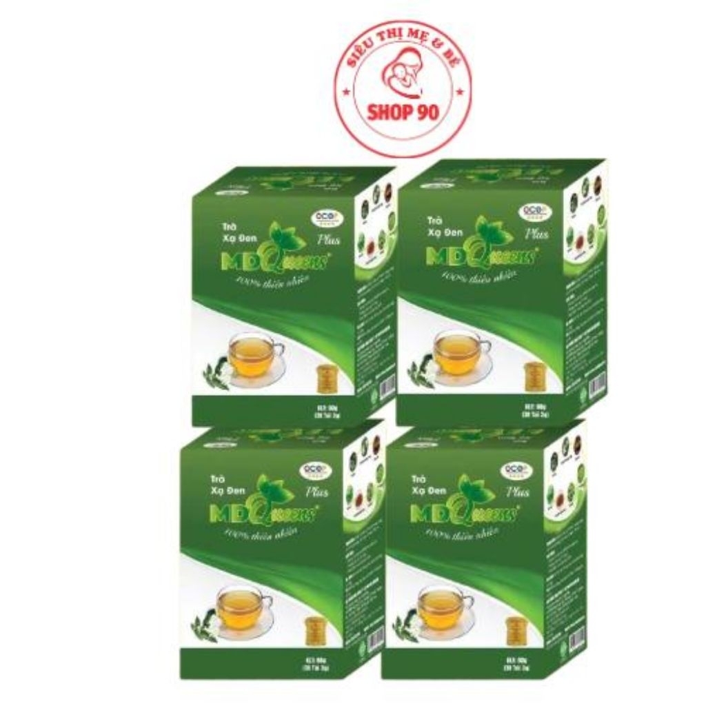 [combo 4 hôp]Trà xạ đen MD Queens Hộp 30 gói 100% thảo dược thiên nhiên giúp ổn định huyết áp, hạ mỡ