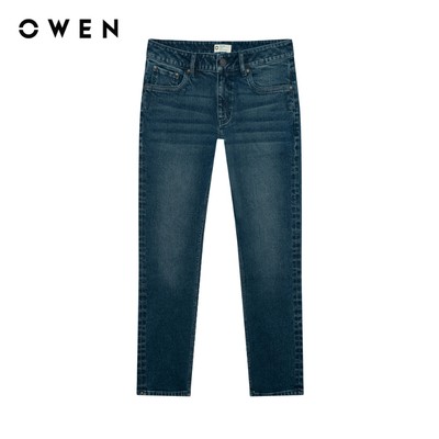 Owen - Quần jean Slim Fit QJS258017 màu Xanh chất liệu Cotton Spandex 99/1