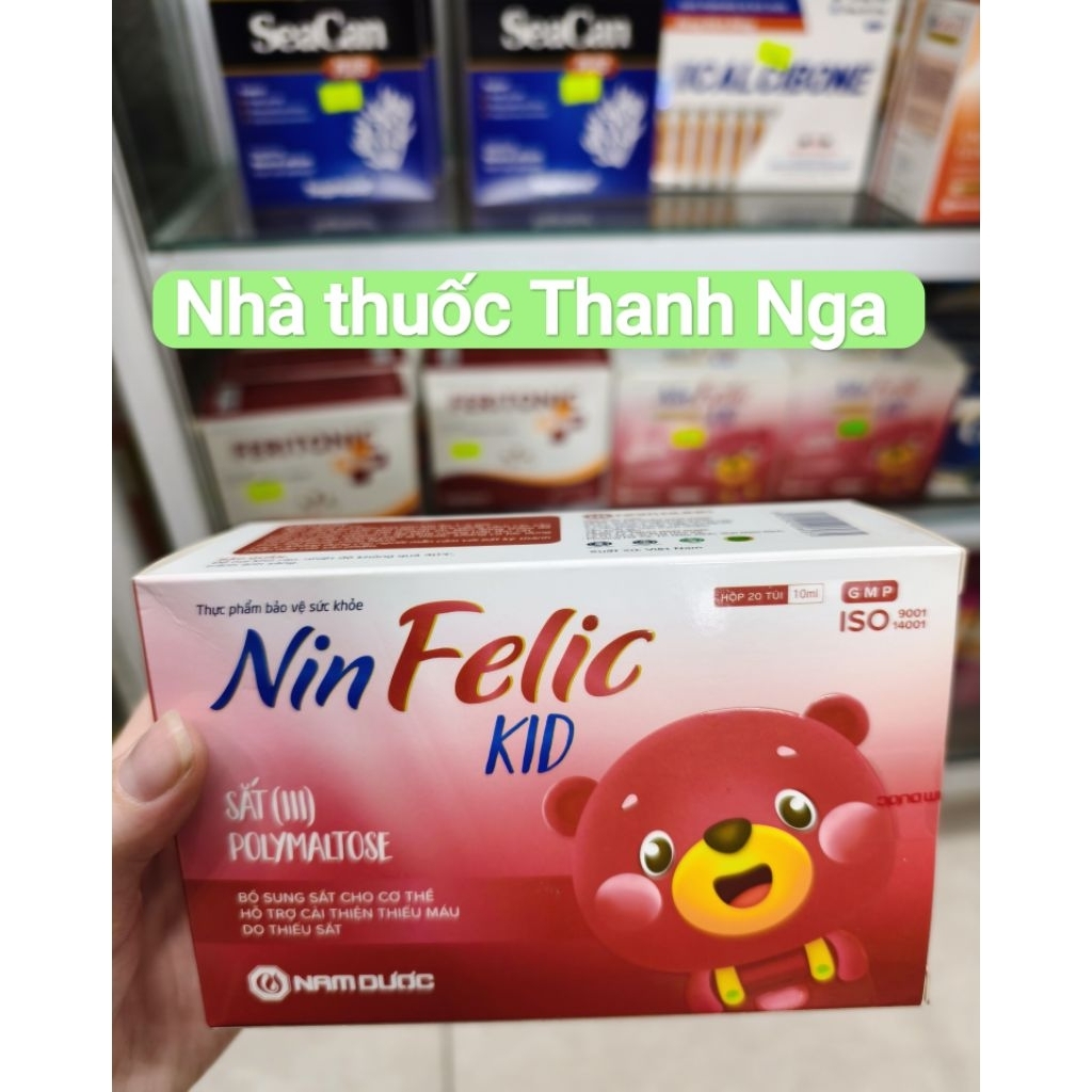 Nin Felic Kids Bổ sung sắt cho trẻ em -  NAM DƯỢC hx20 gói