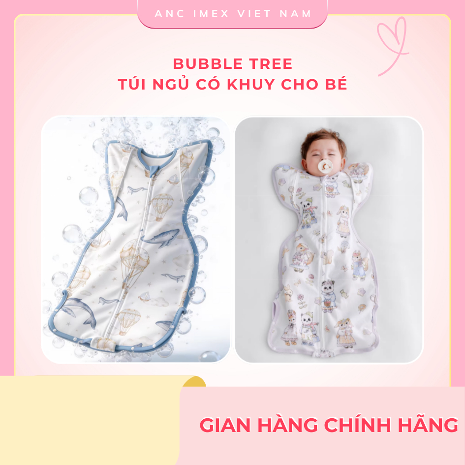Túi ngủ có khuy Bubble Tree