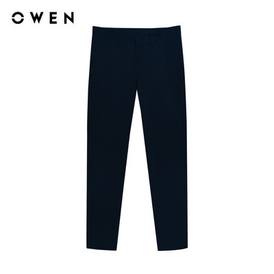 Owen - Quần khaki Regular Fit QKR256108 màu Xanh tím than chất liệu Poly recycled (Renu)