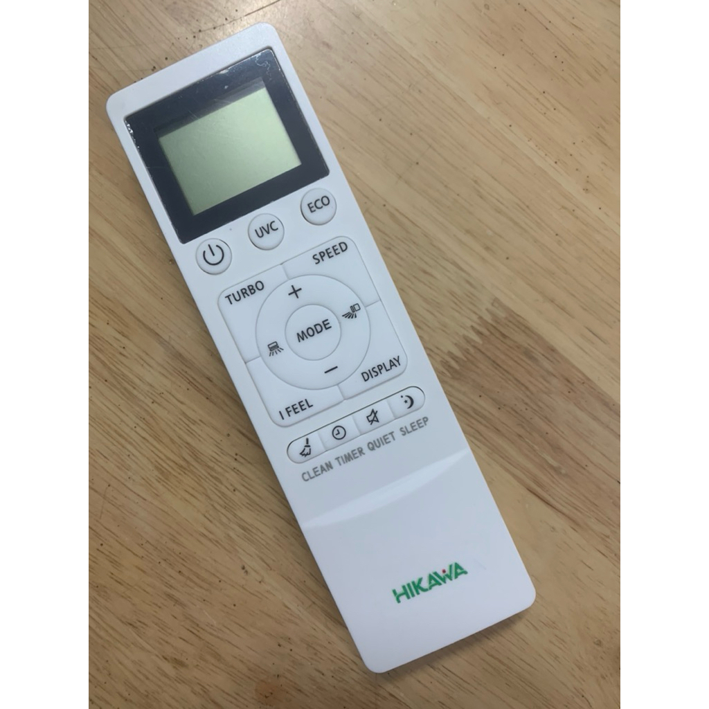 Remote máy lạnh Hikawa Eco - Điều khiển điều hoà Hikawa Eco (mẫu 7)+kèm pin