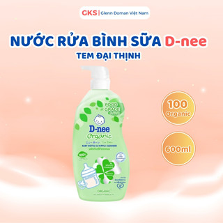 (Chính Hãng) Nước rửa bình sữa D-nee Organic 600 ML