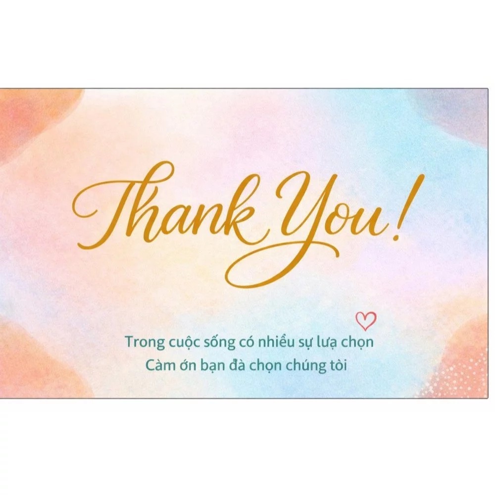 Thư cảm ơn khách hàng đã mua hàng ủng hộ shop xinh ao nu