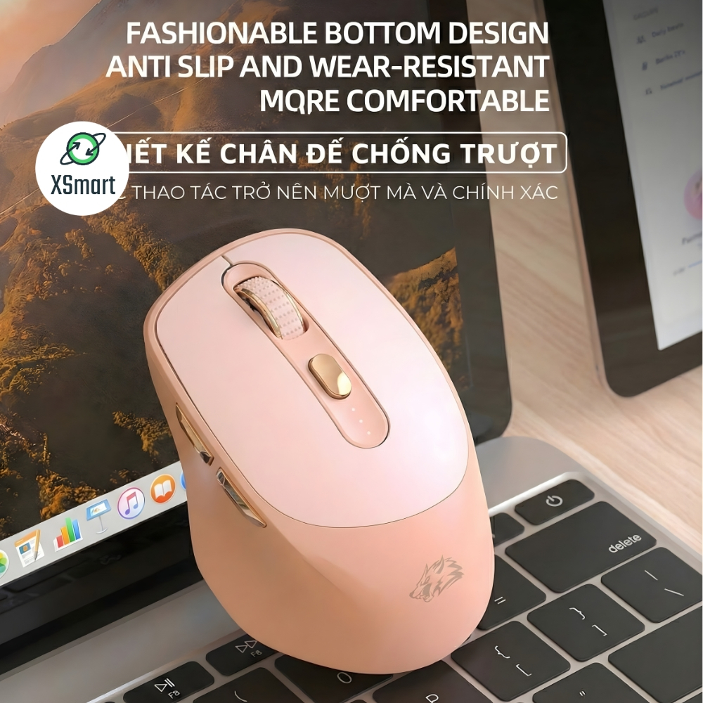 Chuột Không Dây Máy Tính Bluetooth FreeWolf X7 Wireless Pin Sạc Kết Nối 2 Chế Độ Cho Mọi Thiết Bị | BigBuy360 - bigbuy360.vn