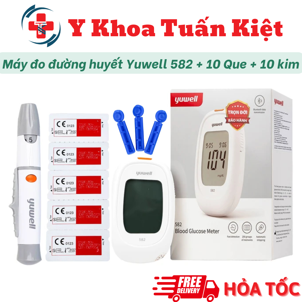 ✅ Máy Đo Đường Huyết Yuwell Accusure 582