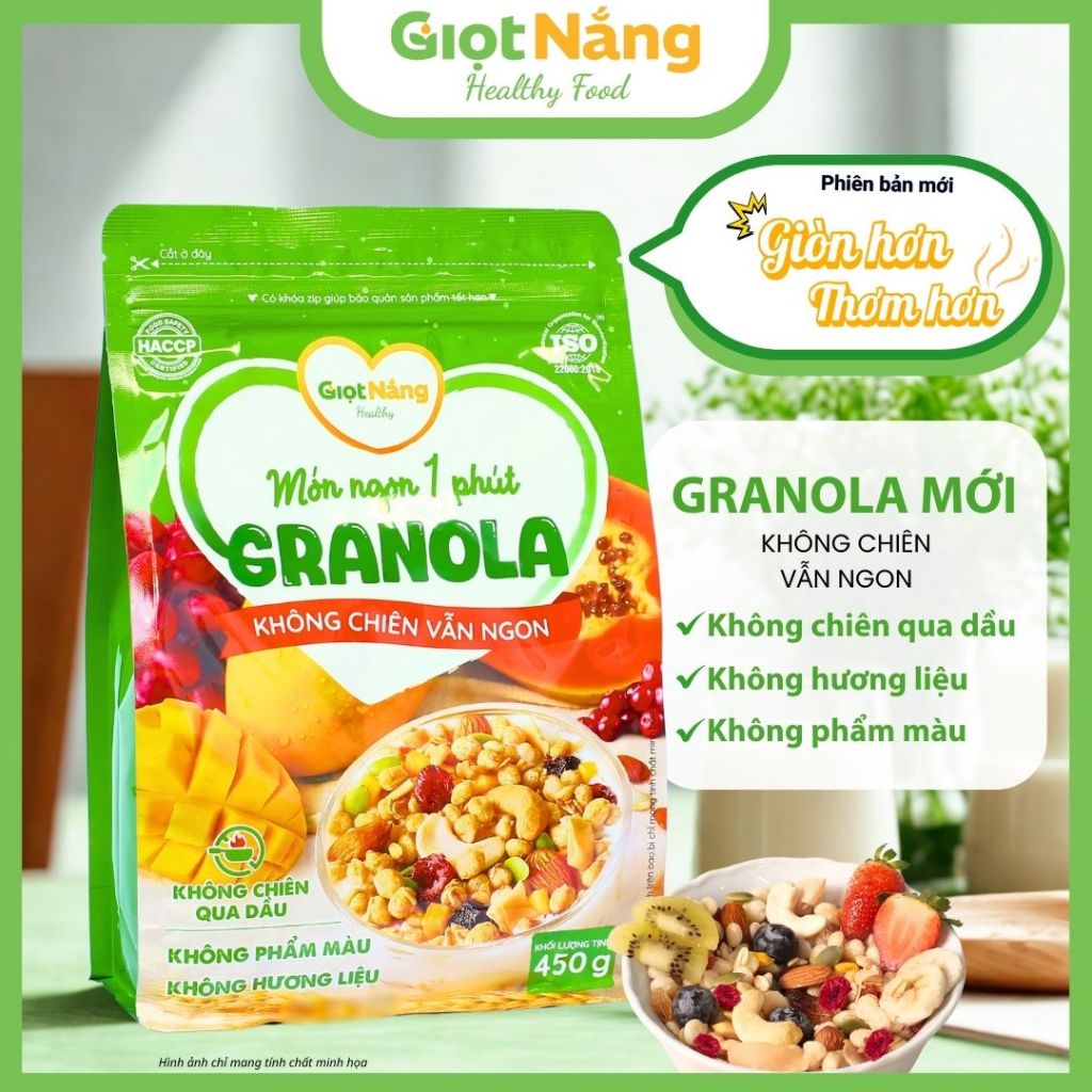 Granola Mới Ngũ Cốc Dinh Dưỡng Ăn Sáng Từ Trái Cây từ Giọt Nắng