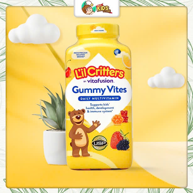 MILKSTORE Kẹo dẻo gấu L'il Critters Gummy Vites Multivitamin 300 viên Mỹ