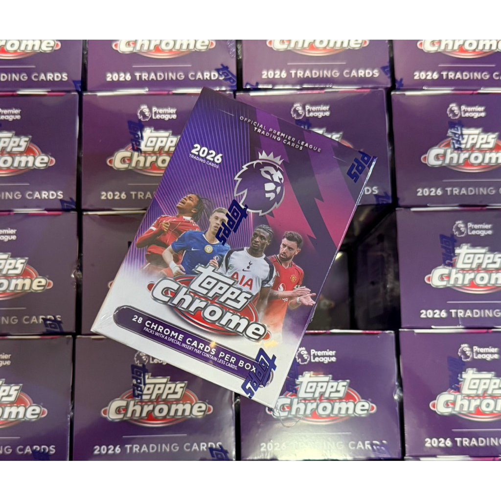 Hộp thẻ bóng đá Topps EPL Chrome Blaster Box 2025/26