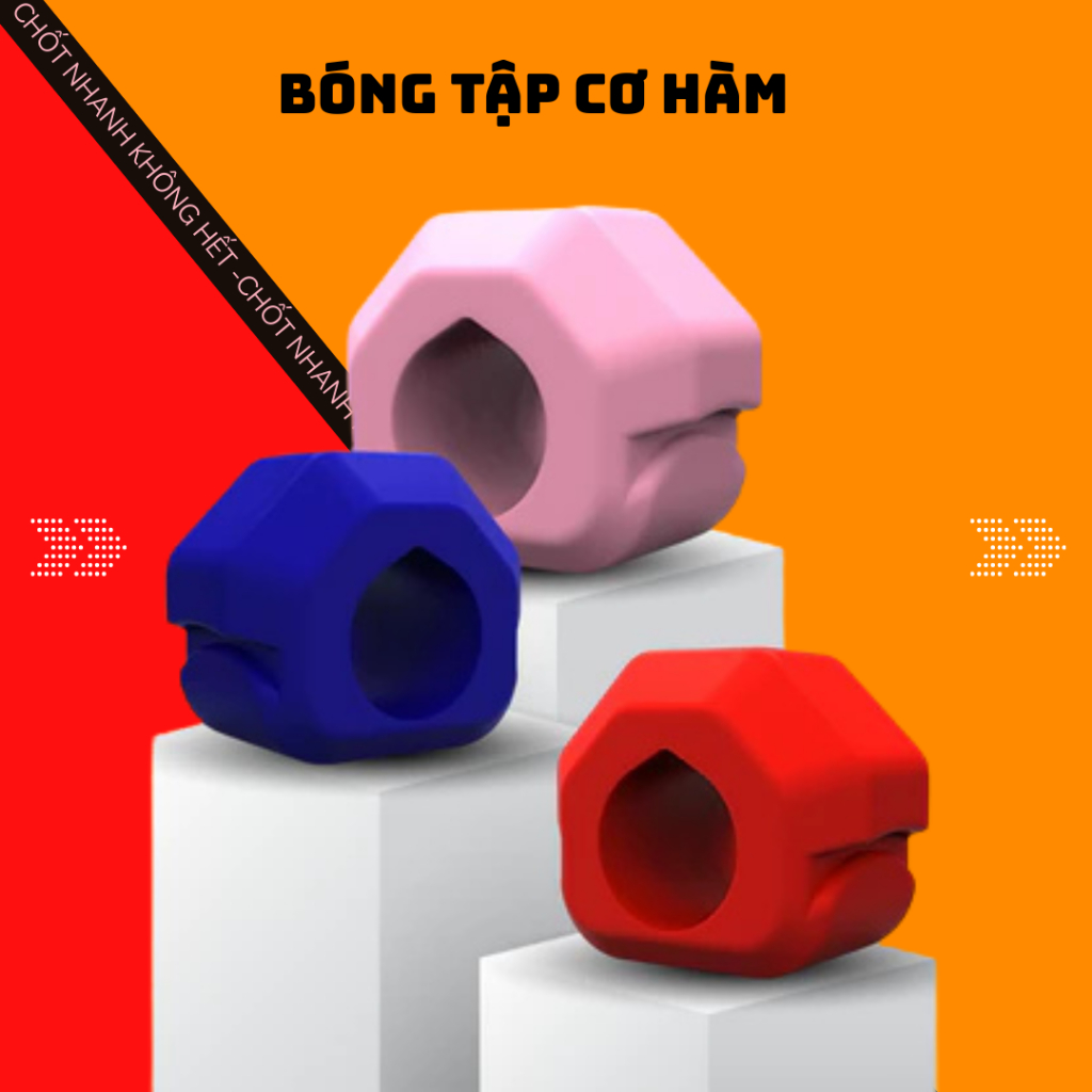 Bóng Tập Cơ Hàm Jawsize Chính Hãng, Dụng Cụ Tập Chewing, Mewing, Jawliner AHA