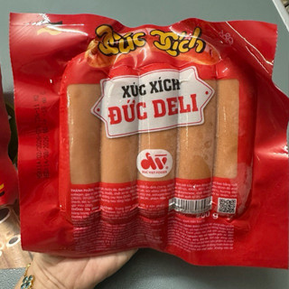 XÚC XÍCH ĐỨC DELI GIÁ RẺ (HÀNG BÌNH DÂN) ĐỨC VIỆT 500G/10CÂY