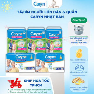 [Tã Người Lớn] Tã/Bỉm Dán/Quần Caryn Siêu Thấm Hút, Đủ Size (Tặng Miếng Ngẫu Nhiên) - Lucie's Mom