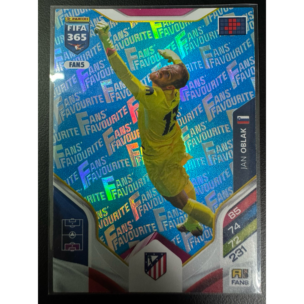 Jan Oblak Fans Xanh 2025/2026 Panini Fifa365 (CHỈ NHẬN ĐI ĐƠN TỪ 2 THẺ)