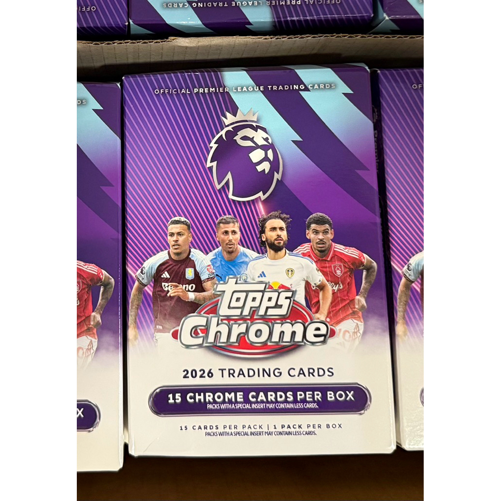 Hộp thẻ bóng đá Topps EPL Chrome Hanger 2025/26