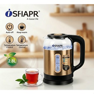 Ấm Siêu Tốc Thủy Tinh SFIAPR SA-ST130, SHARP Cao Cấp - Dung Tích 2.8L- 3L, Tự Ngắt An Toàn.