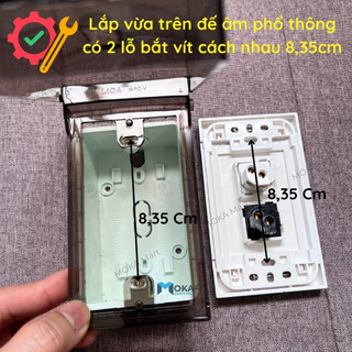 Mặt che mưa chống nước cho công tắc ổ điện ngoài trời LiOA, Vanlock cao cấp