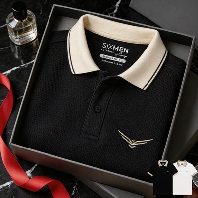 Áo polo nam cao cấp DAVIN EAGLE [Tặng Kèm Hộp Quà Xịn] Vải FeelMax thoáng mát, thanh lịch - SIXMEN