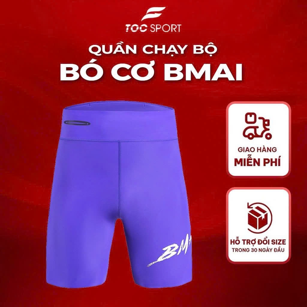 BMAI Quần | BMAI Quần bó chạy bộ 2 lớp FRSL001 - Nam - Quần Tập Luyện Hàng Ngày Và Thi Đấu