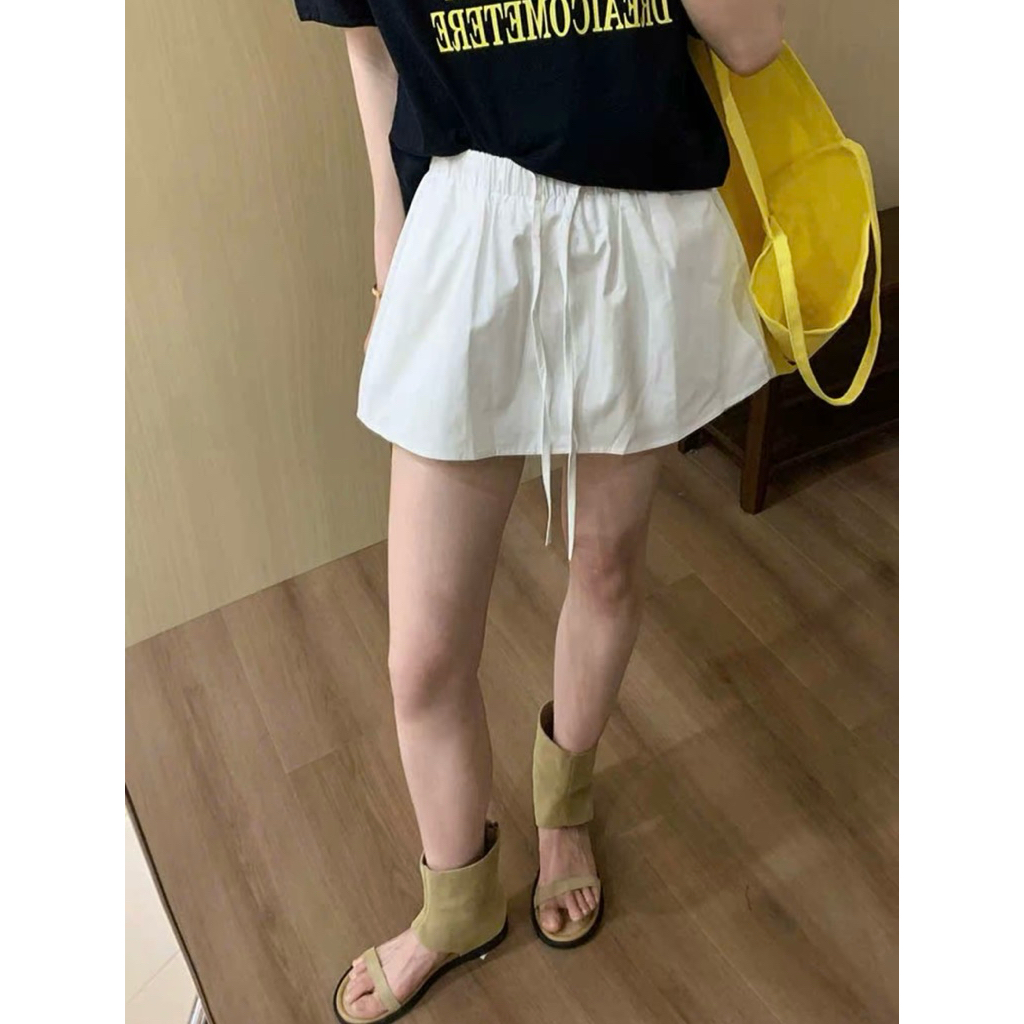 Chân Váy Kaki dáng Ngắn Chữ A dây rút dáng xoè CV0303 Có Quần Bảo Hộ Chân váy chữ A chất liệu Kaki mềm dáng xoè | BigBuy360 - bigbuy360.vn