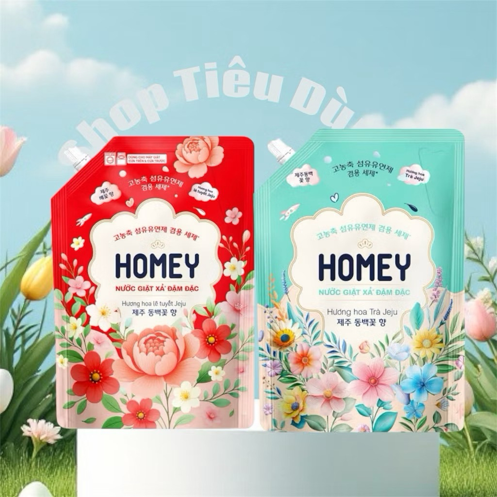 Combo 2 Túi Nước Giặt Xả Homey X 3Kg4