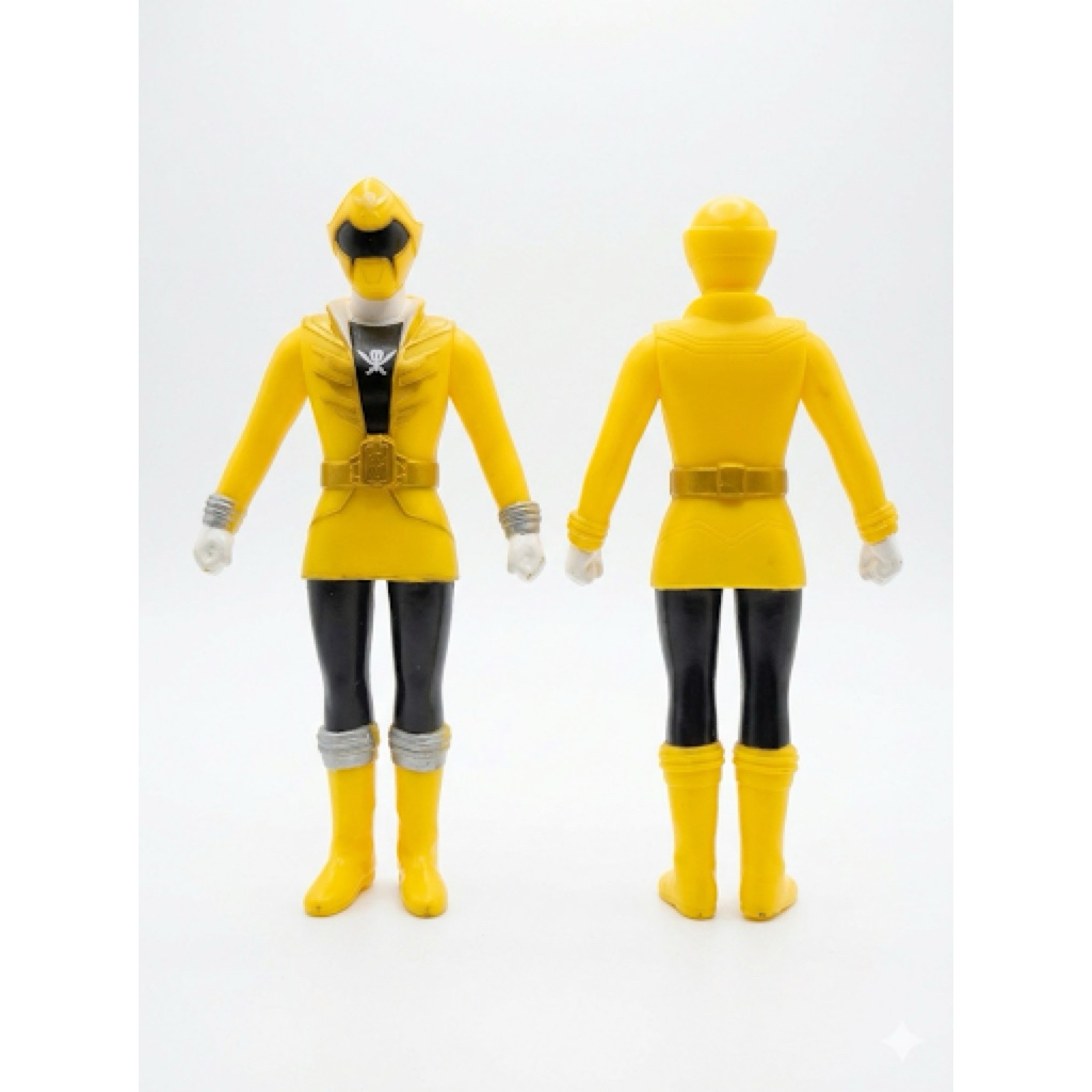 Mô hình Super Sentai Gokaiger Gokai Yellow nhựa dẻo chính hãng Bandai size 9cm