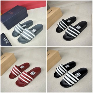 Dép Nam Quai Ngang 3 sọc - Chất liệu cao su non - Kiểu Dáng Hiện Đại