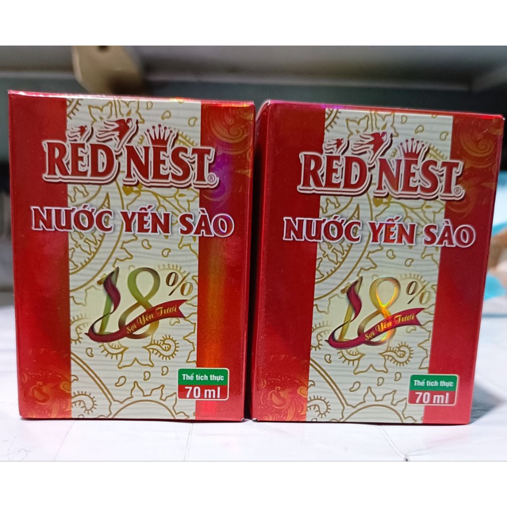 (giá gốc 84k) 2 hộp yến 18% Red Nest  70ml