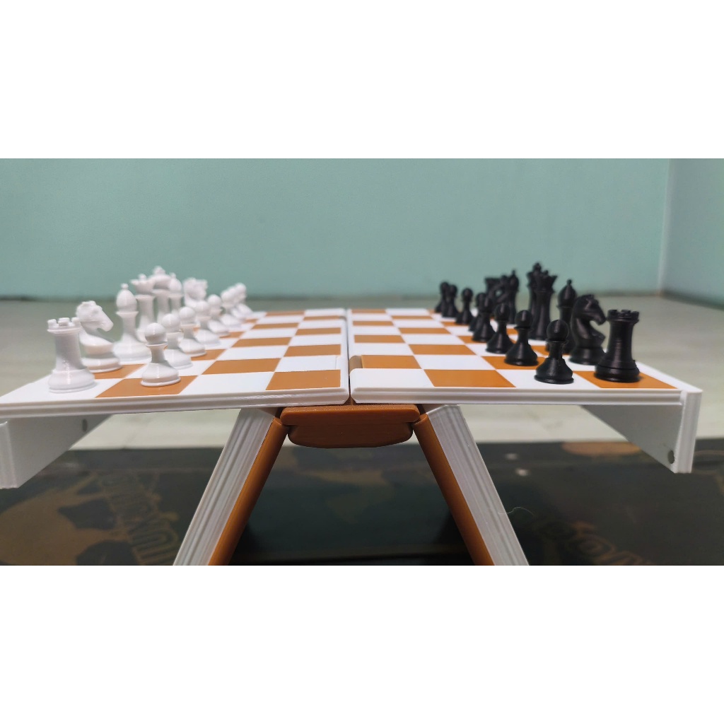 Chess Book - Cờ Vua Cuốn Sách - In 3D - Cờ Vua Du Lịch - Cờ Vua Decor