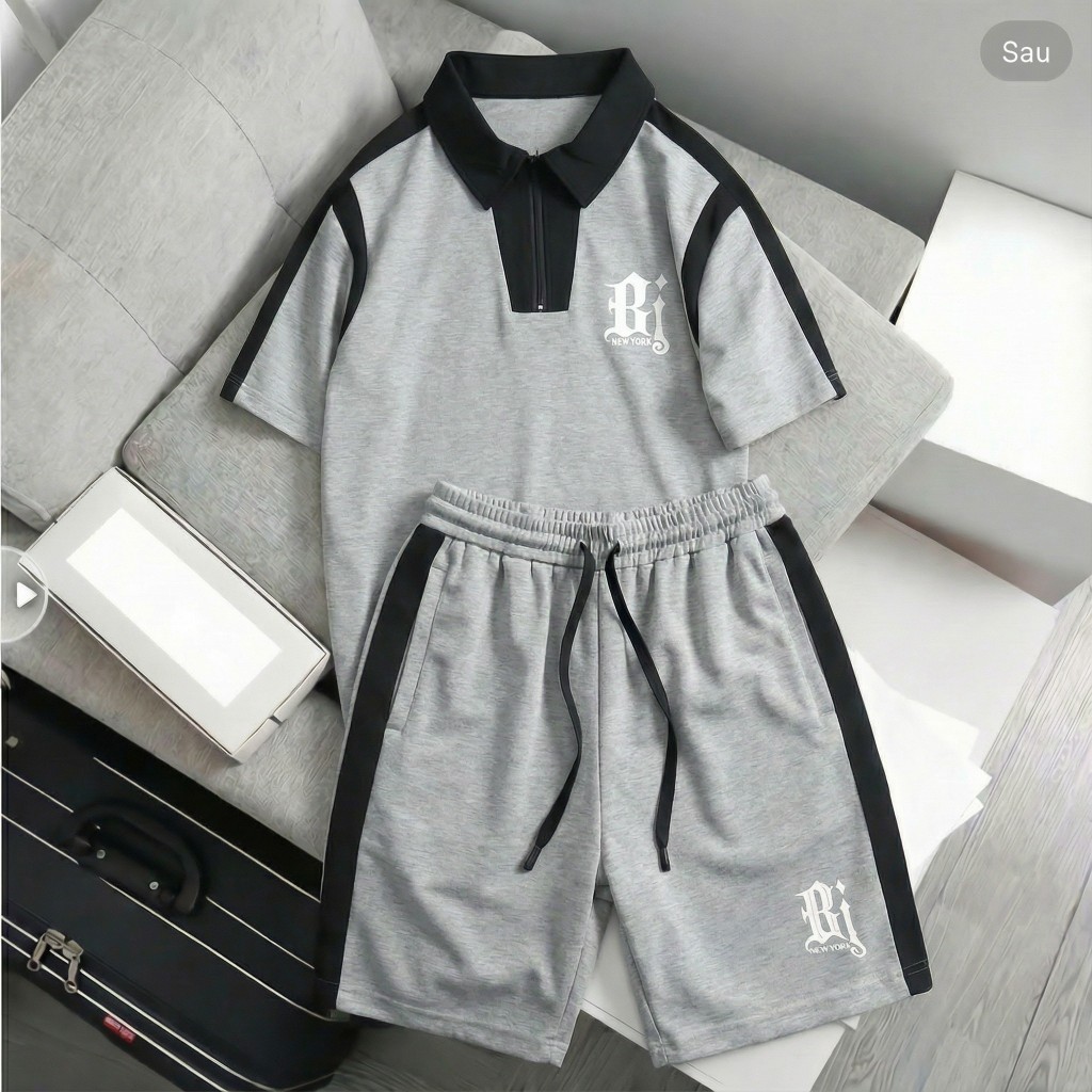 Bộ quần áo nam ATHEAN (bán chạy)chất vải waffle với các lỗ thông hơi liti thoáng mát ( M: YBO) Mensw