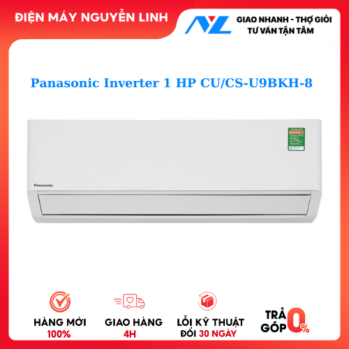 Máy lạnh Panasonic Inverter 1 HP CU/CS-U9BKH-8
