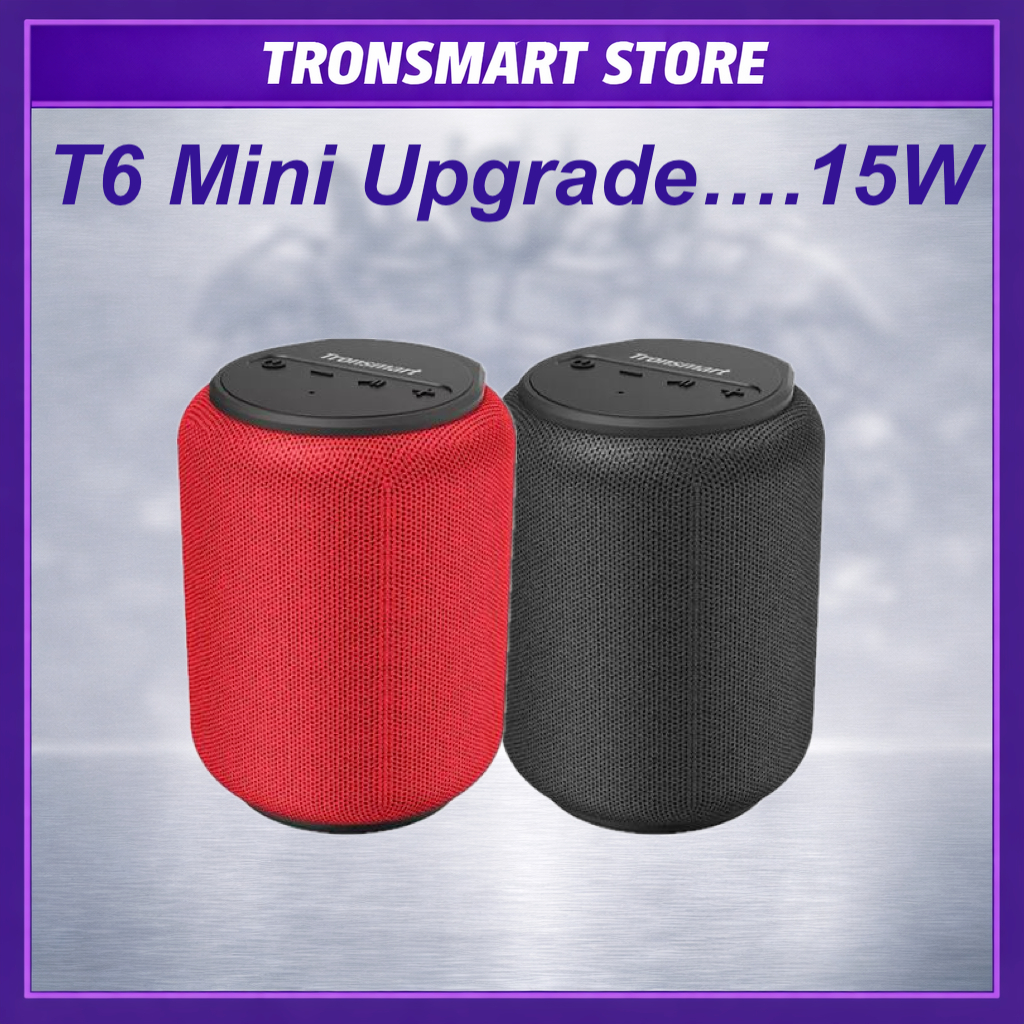 Loa Tronsmart Element T6 MINI Chính hãng, Loa Bluetooth 5.0 ngoài trời chống nước IPX6 Công suất 15W