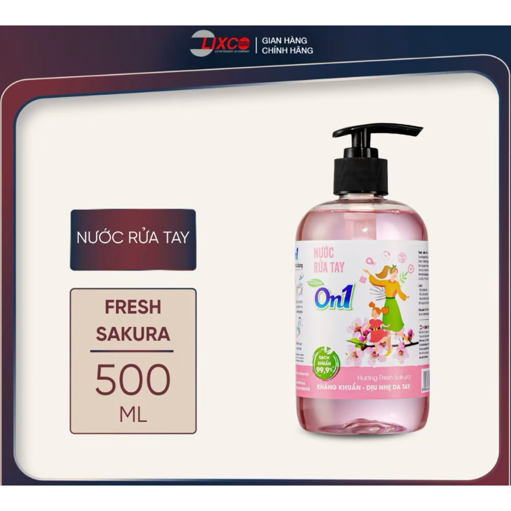 NƯỚC RỬA TAY ON1 500ml