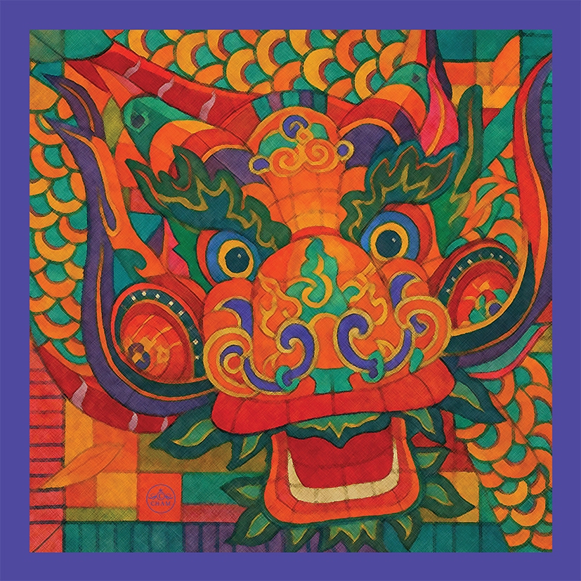 HƠI THỞ RỒNG - CHAM Bandana - Khăn lụa - Khăn Bandana