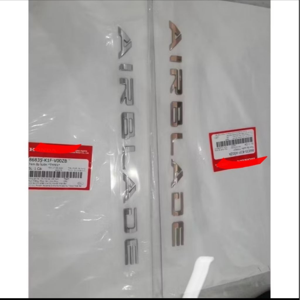 tem sườn ab 160 Tem chữ nỗi Air blade 2020 2021 2022 2023 AB 150 160  (giá 1 bên) Tem ốp sườn