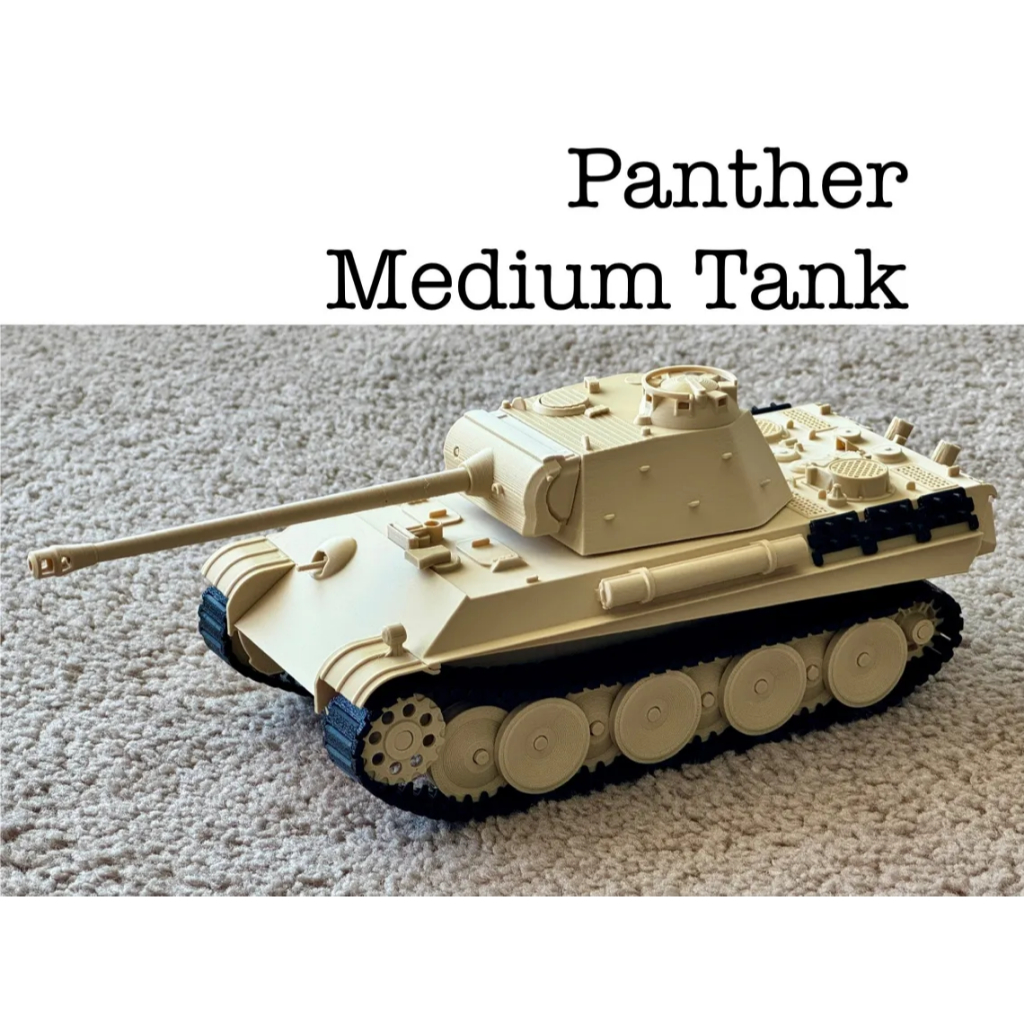 Mô hình xe tăng Panther Medium Tank 1:35, chi tiết, sắc nét, trưng bày, decor