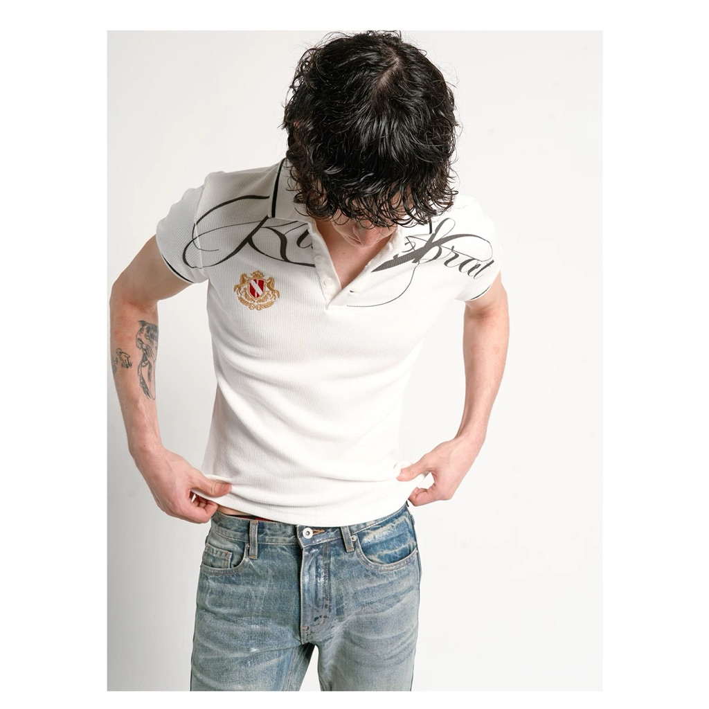 RUDEBRAT War Horse Print Polo