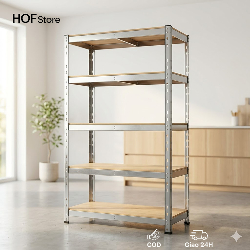 kệ để đồ đa năng tùy chỉnh chiều cao lắp ráp dễ dàng không cần dụng cụ khung thép mạ kẽm chống rỉ